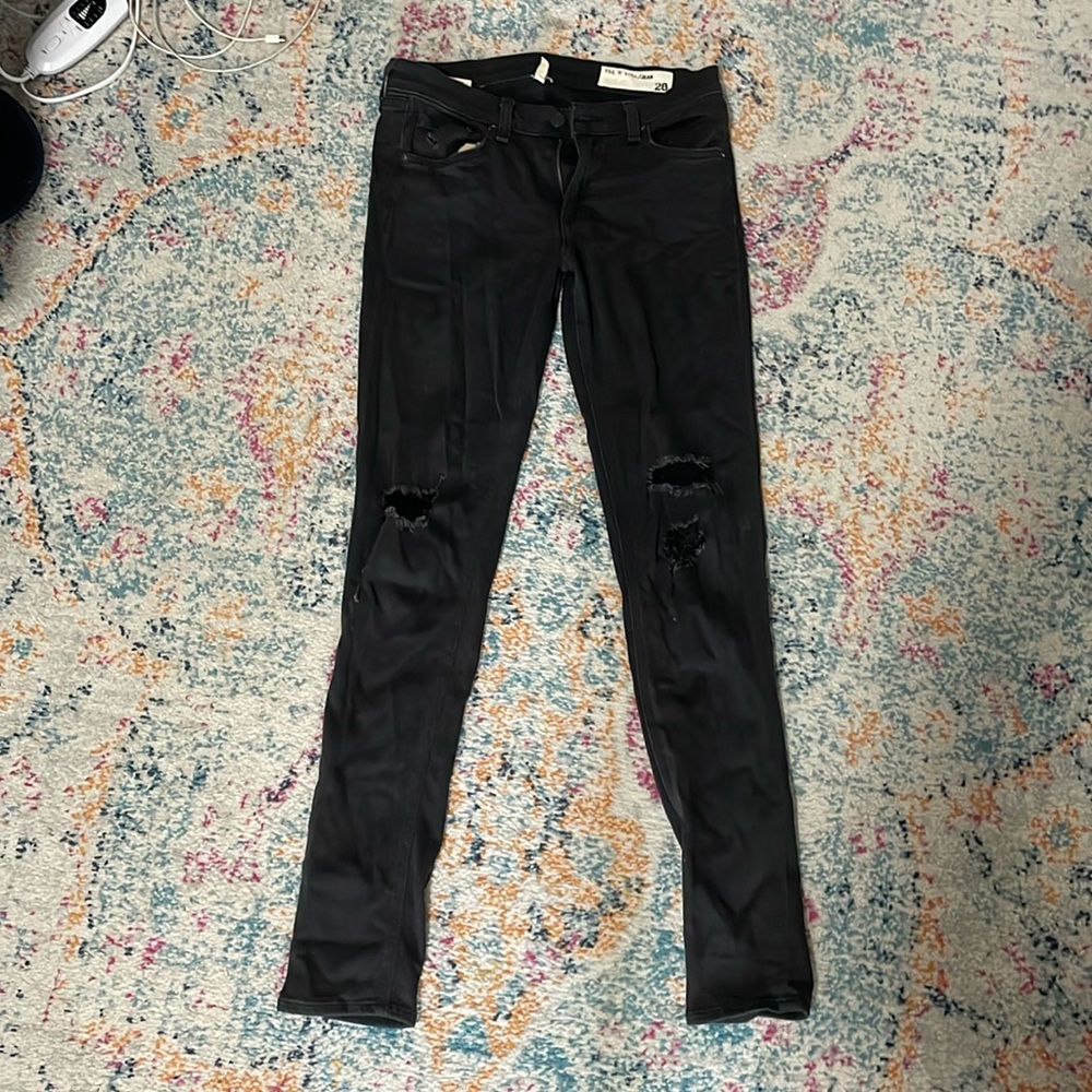 Grey Rag & Bone Mid-rise skinny jeans